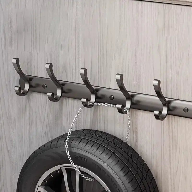 Türhakenleiste ohne Bohren (70 cm, 7 Haken)