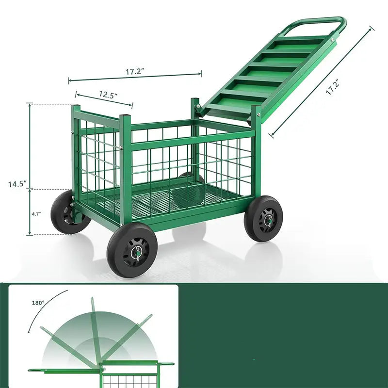 Gartenarbeitshocker mit Rädern