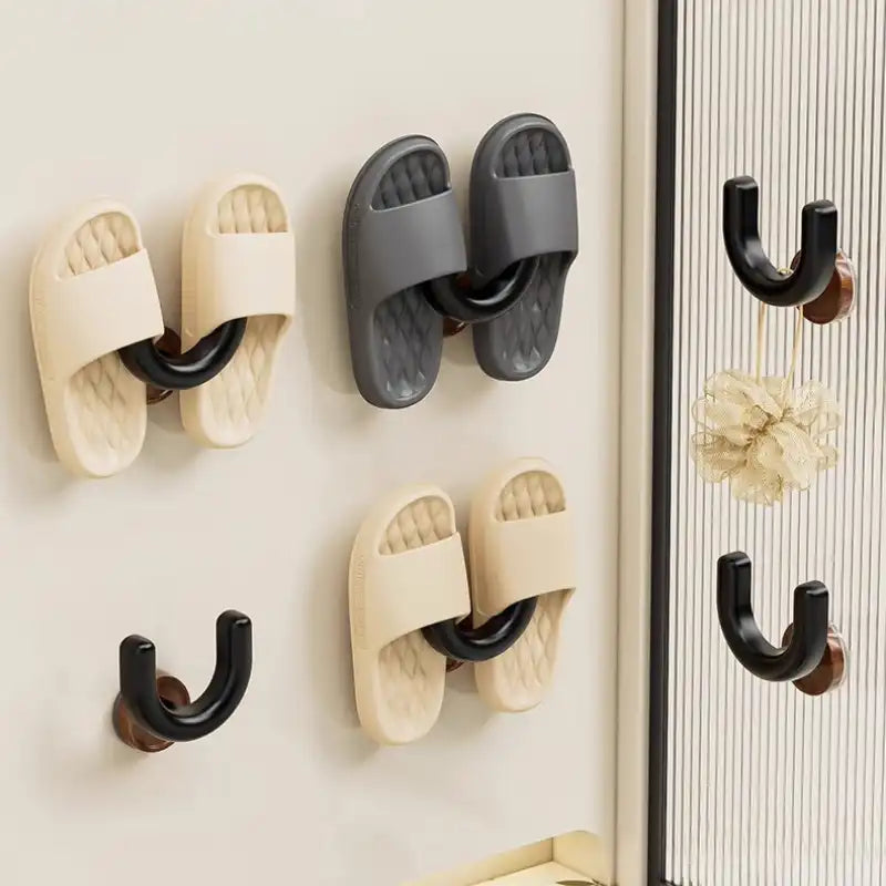 Badpantoffel-Halterung ohne Bohren (aus PP-Material)