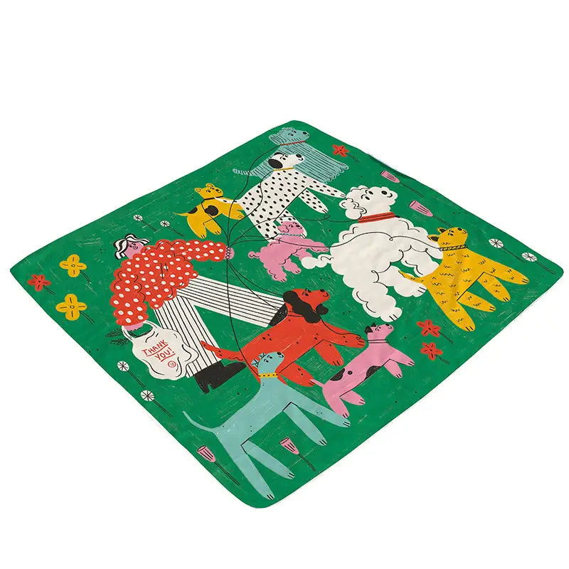 Feuchtigkeitsdichte Cartoon-Hund-Picknickdecke